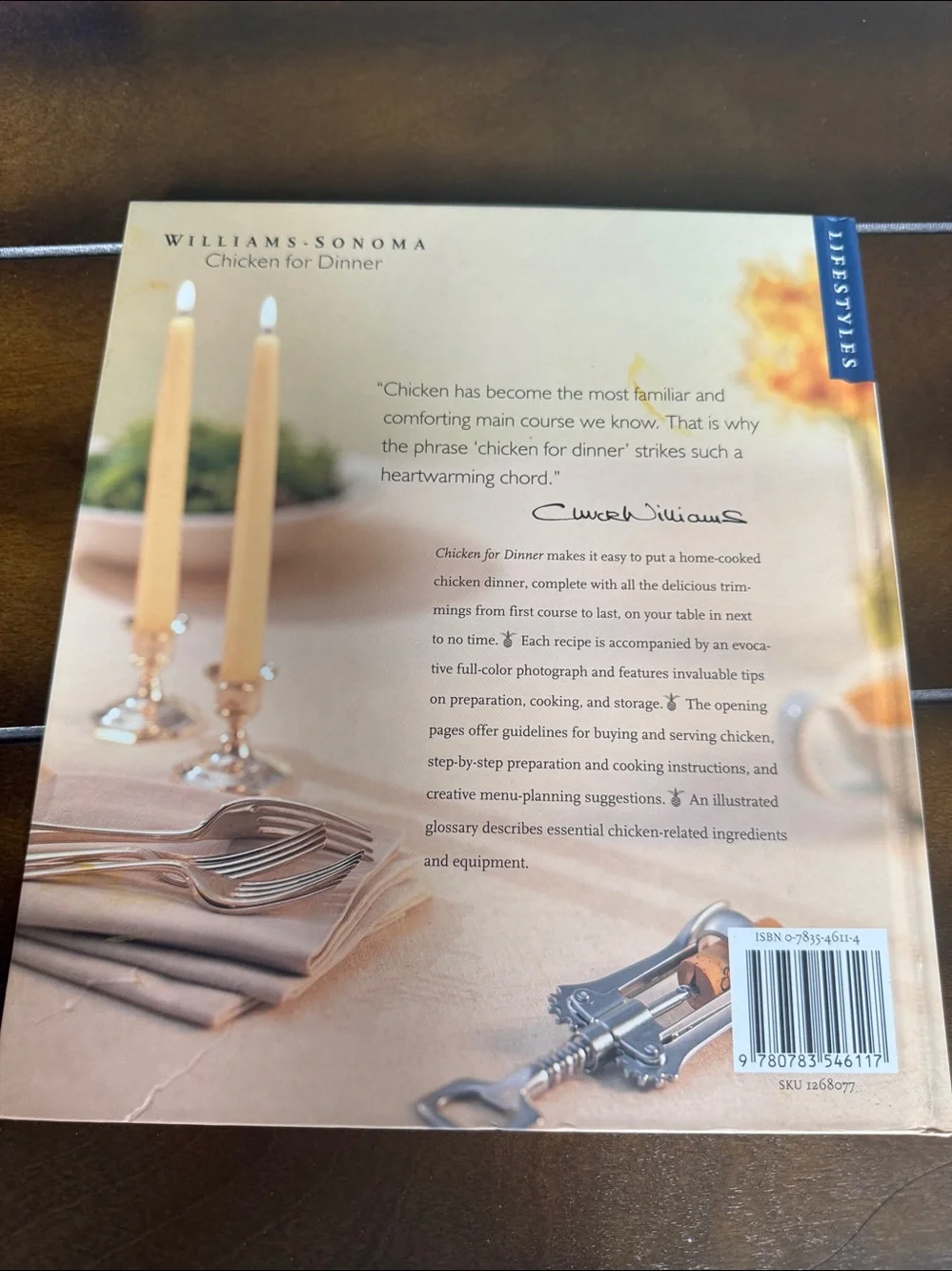 Williams-Sonoma Chicken for Dinner Cookbook hardcover book